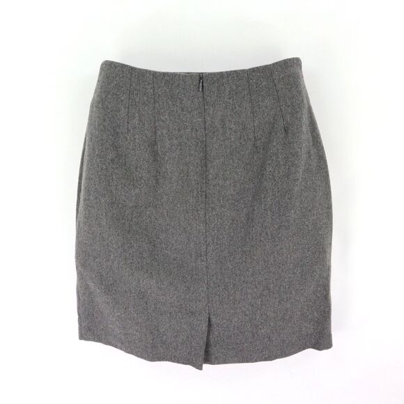 J.G. Hook Pencil Skirt Womens Size 8P Gray Heathered 100% Wool Zip Closure Lined - Picture 2 of 7